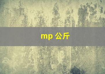 mp 公斤